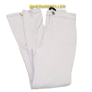 PrettyLittleThing High Waisted White Jeans in size 6